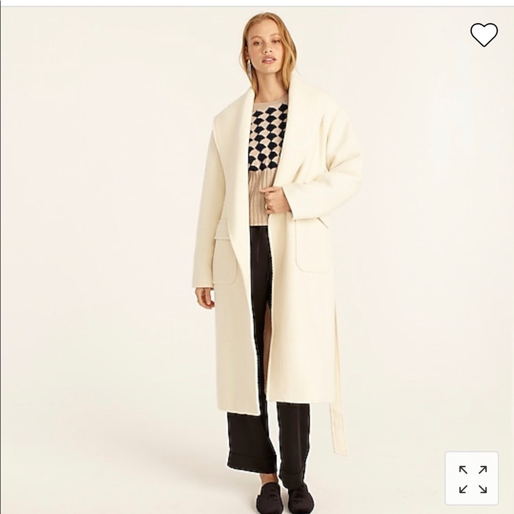 J crew collection wrap wool herringbone
